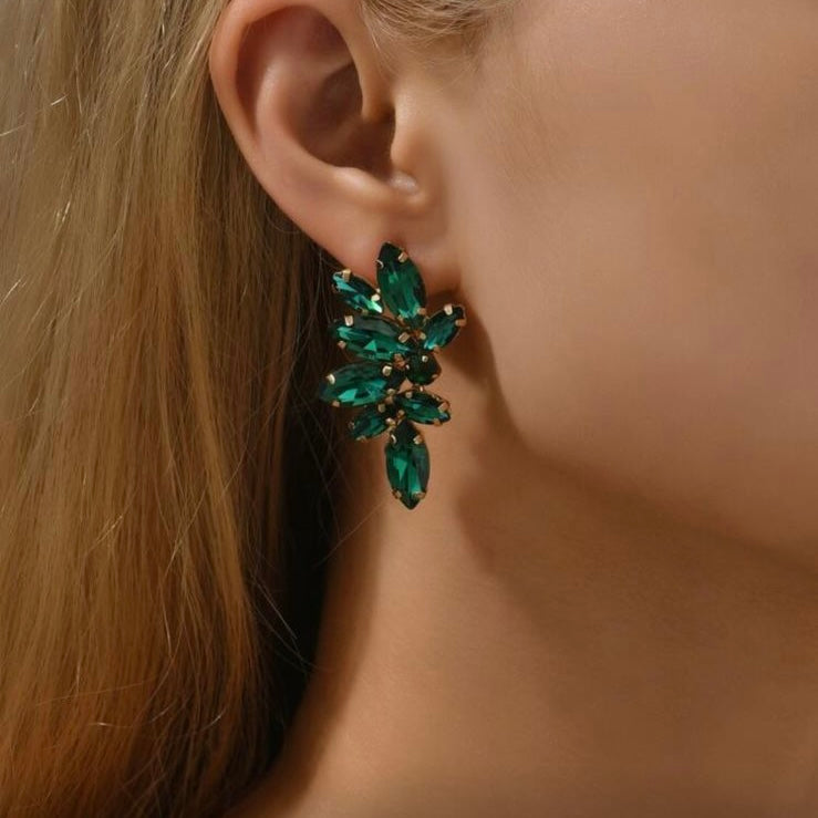 Emerald Bloom Earrings