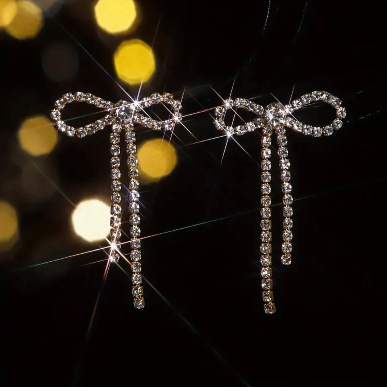 Celeste Sparkle Bow Earrings