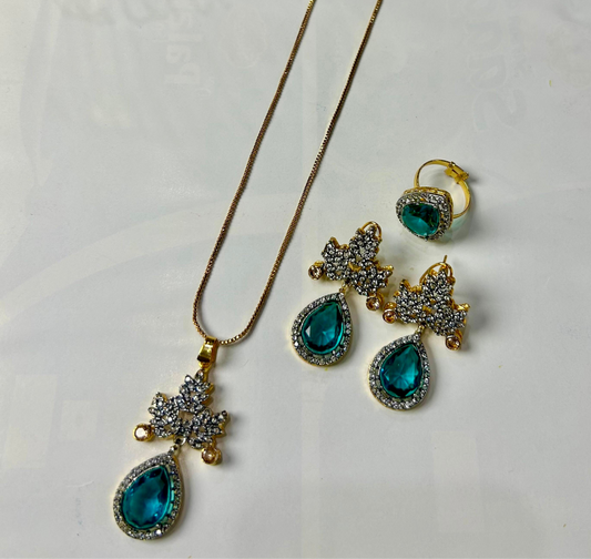 Majestic Teardrop Crystal Set.