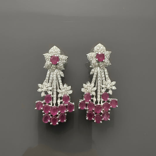 Crimson Bloom Luxe Earrings