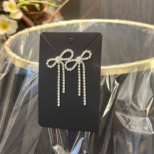 Celeste Sparkle Bow Earrings