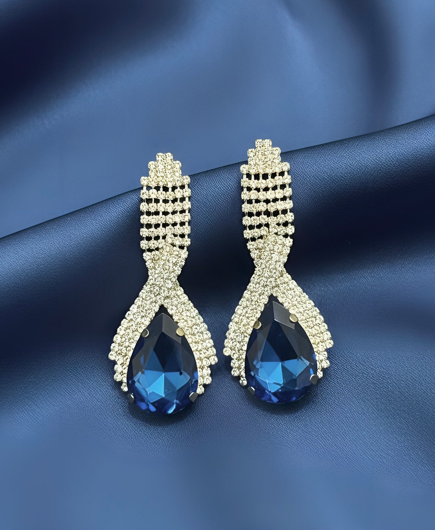 Royal Sapphire Drop Earrings
