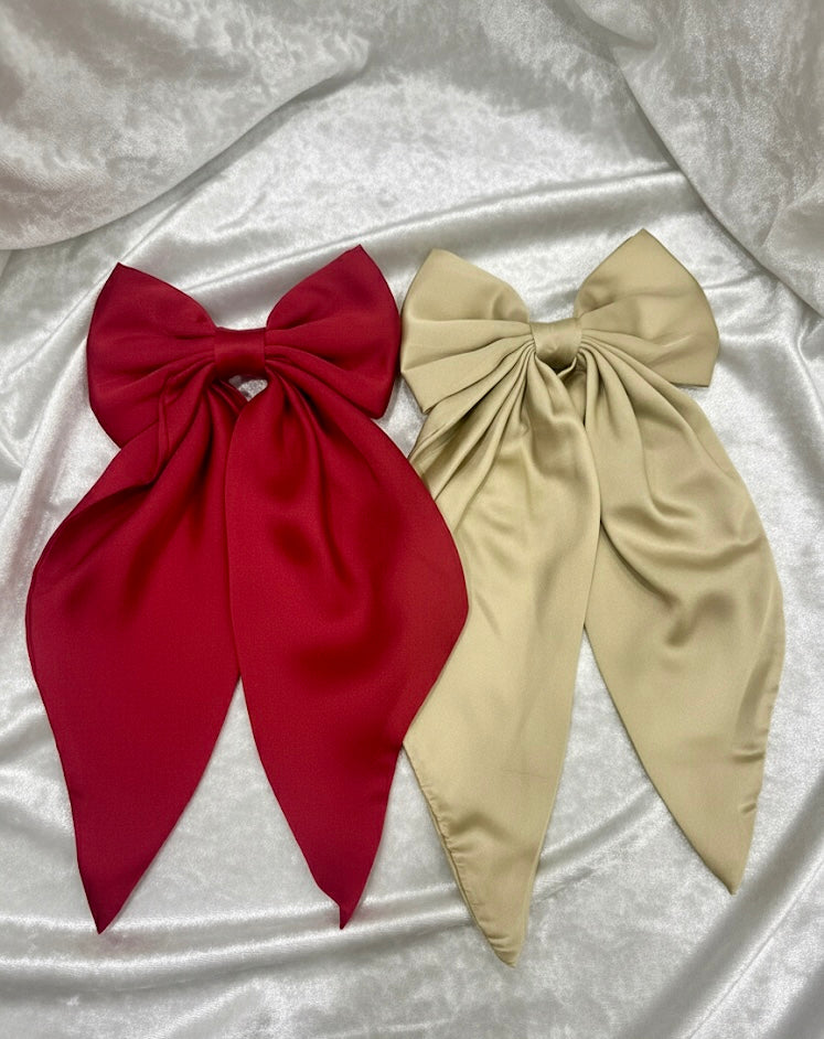 Silk Bow Clips