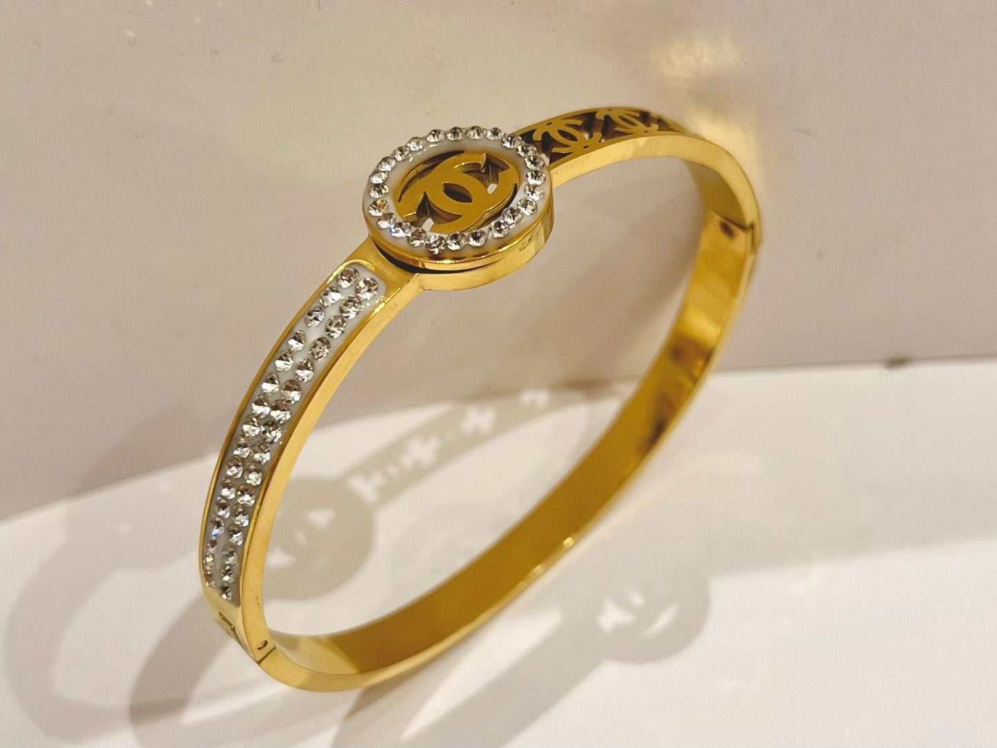 Gold Chanel Bangle
