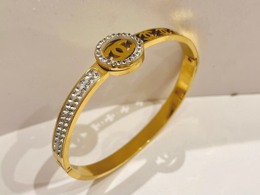 Gold Chanel Bangle